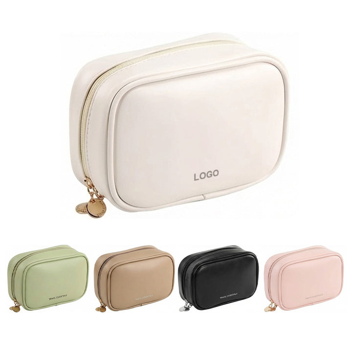 Bulk Custom Faux Leather Makeup Organizer Bags with Logo