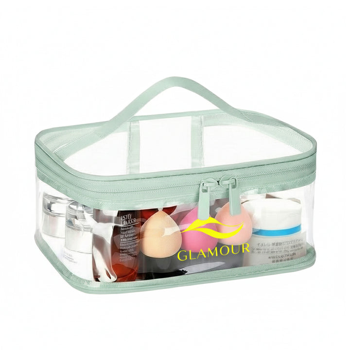 Custom Clear PVC Makeup Bags in Bulk (TSA Approved)