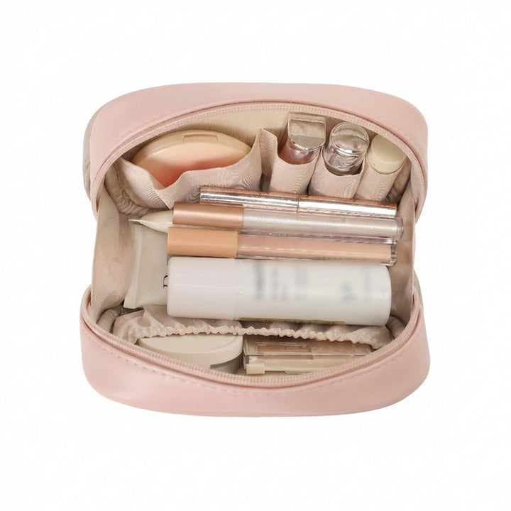 Bulk Custom Faux Leather Makeup Organizer Bags with Logo